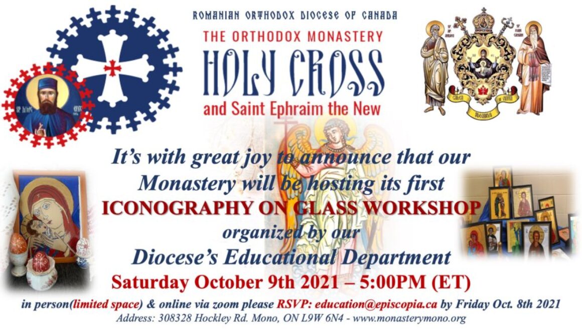 invitation- ICONOGRAPHY ON GLASS WORKSHOP _oct. 9th 2021-Mono vs2update